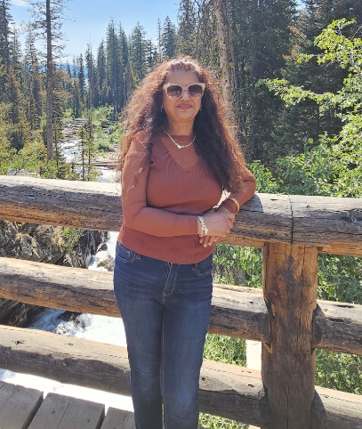 Elegant salon beauty portrait for Nadia Brow Works